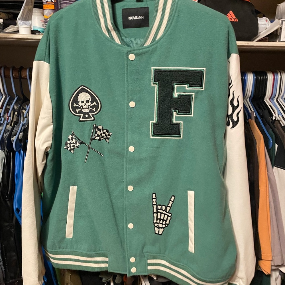 Fashion Nova varsity bomber jacket men’s size 3xl